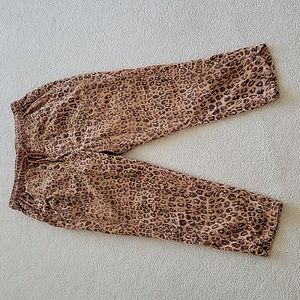 Anthropologie Pilcro Utility Pants Leopard Print Size M